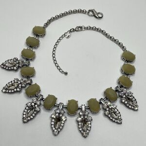 Lia Sophia Astoria Rhinestone Bib Statement Necklace Boho Chunky Bold